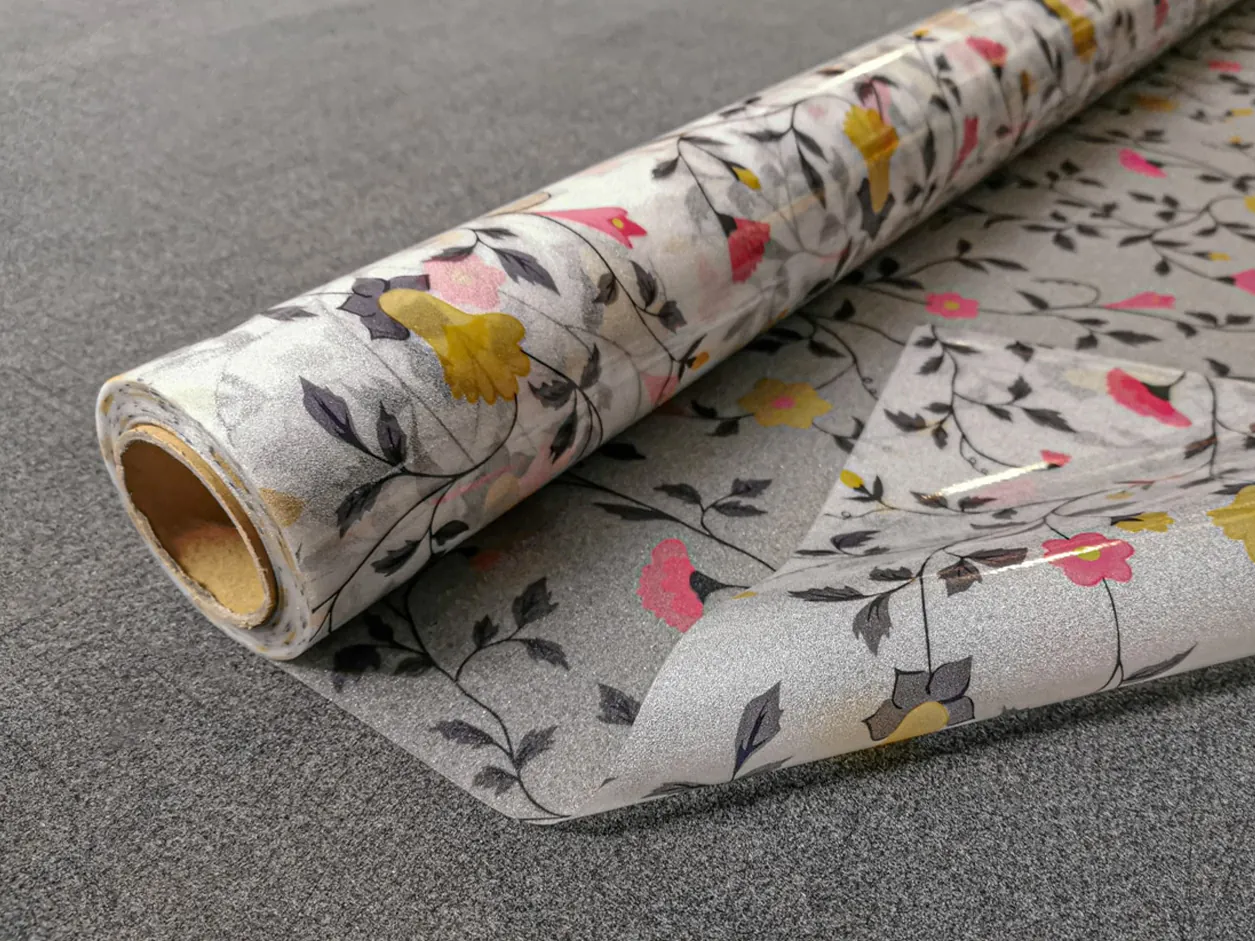 Window Privacy Film - Stained Glass Window Film Static Cling UV & Heat Blocking Rainbow Window Film for Glass Doors, Bedroom Windows,Floral