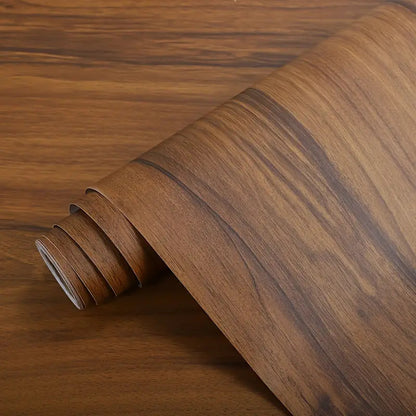 Wood Peel and Stick Wallpaper Waterproof Removable Self Adhesive Wall Paper Cover Wood Vinyl Wrap for Countertop