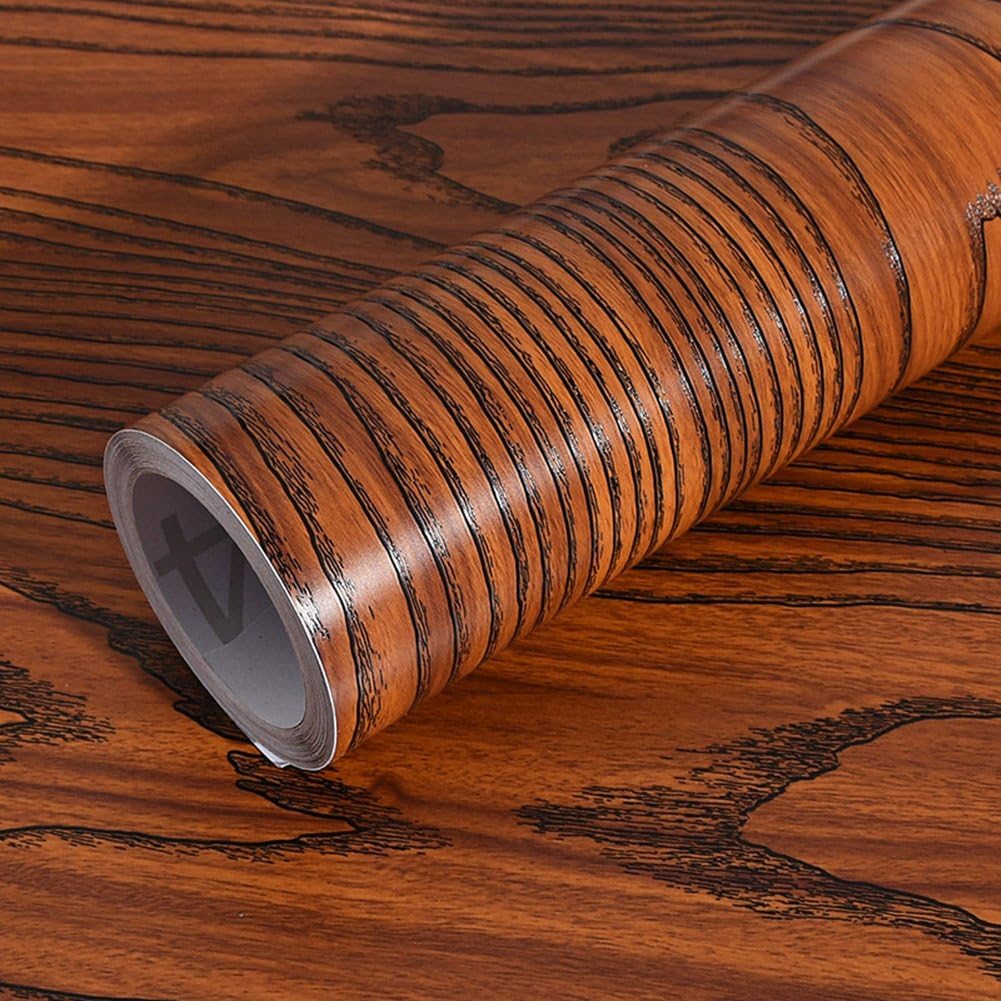 Wood Grain Peel and Stick Vinyl Wallpaper Waterproof, 24Inch x 78Inch Renovation for Home,Furniture