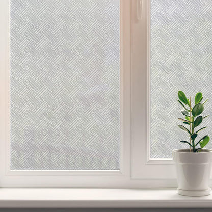Glass Window Film, Window Privacy Film, Frosted Window Vinyl, 3D Decorative Decals,Geometry