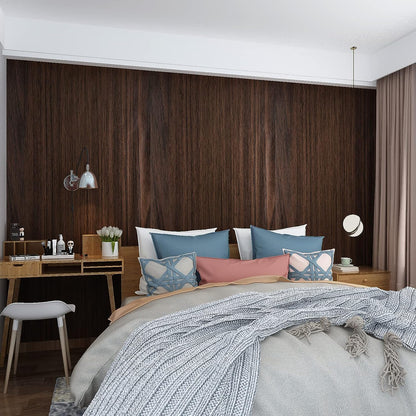 Wood Grain Contact Paper Peel and Stick Wallpaper Brown Faux Wooden Look Vinyl Wrap Self Adhesive Removable Wall Cover for Countertops Cabinets Drawers Shelf Furniture Decor