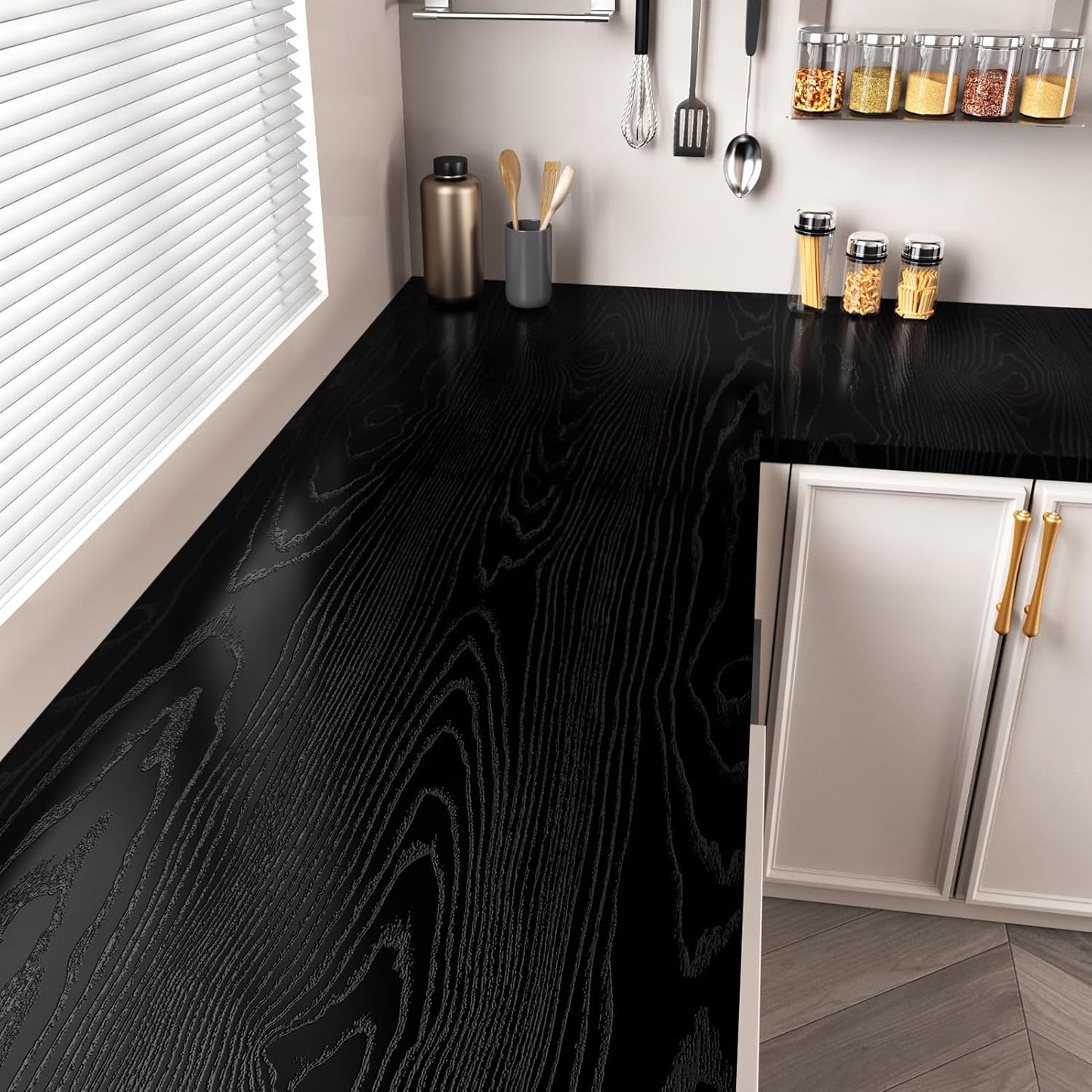 Wood Grain Peel and Stick Vinyl Wallpaper Waterproof, 24Inch x 78Inch Renovation for Home,Furniture