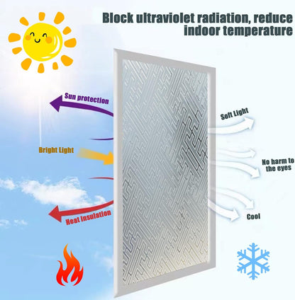Glass Window Film, Window Privacy Film, Frosted Window Vinyl, 3D Decorative Decals,Geometry