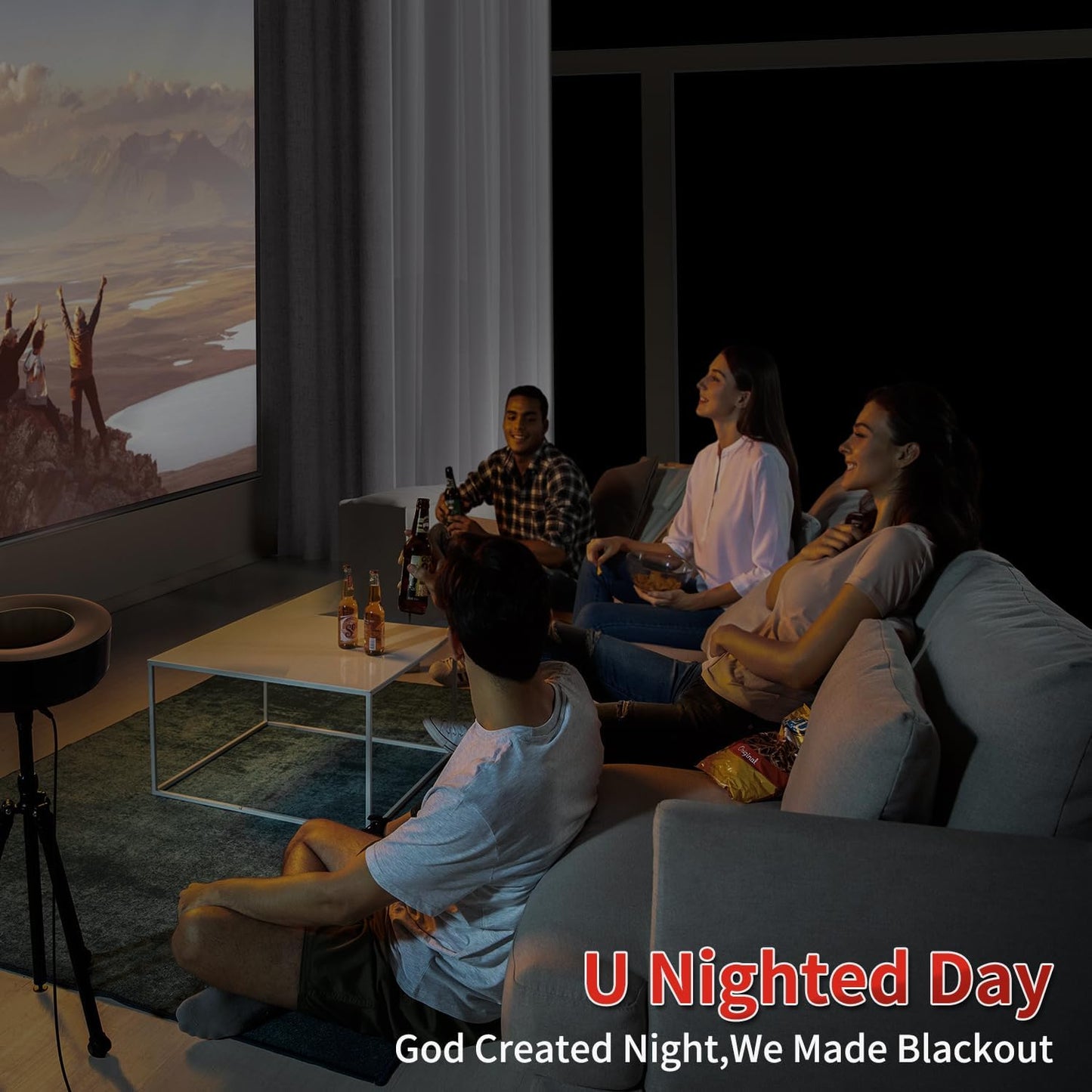 Blackout Window Privacy Film Total Light Blocking Room Darkening Window Covering, Removable Frosted Glass Tint, Adhesive