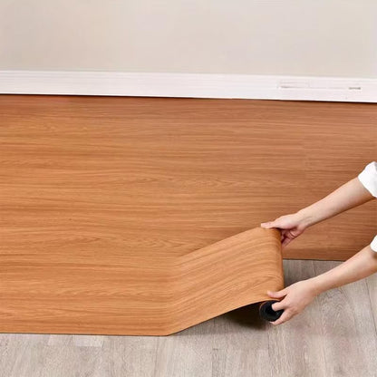 Peel and Stick Vinyl Floor Tile Roll Wood Plank Sticker,for Home Apartment Room Self Adhesive Easy DIY