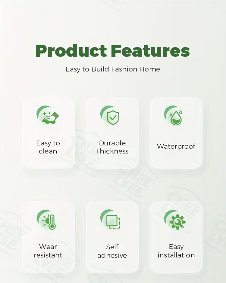 Peel and Stick Vinyl Floor Tile Roll Wood Plank Sticker,for Home Apartment Room Self Adhesive Easy DIY