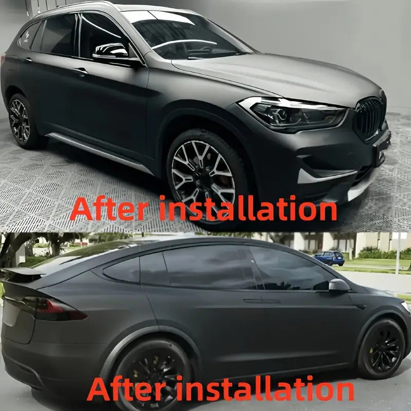 Matt Black Vinyl Wrap  Automotive Vinyl Black Sticker for Cars Motorcycle DIY