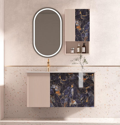 Blue Marble Contact Paper Granite Wallpaper Peel and Stick Self-Adhesive Waterproof Removable for Renters Table