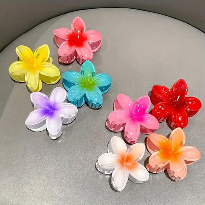 Flower Hair Claw Clips for Women Plumeria Claw 4Pcs