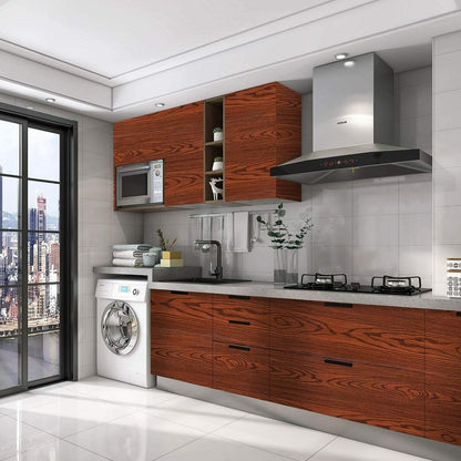 Wood Grain Peel and Stick Vinyl Wallpaper Waterproof, 24Inch x 78Inch Renovation for Home,Furniture