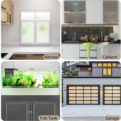 Frosted Window Privacy Film Heat Control UV Blocking Door coverings for Bathroom Home Office