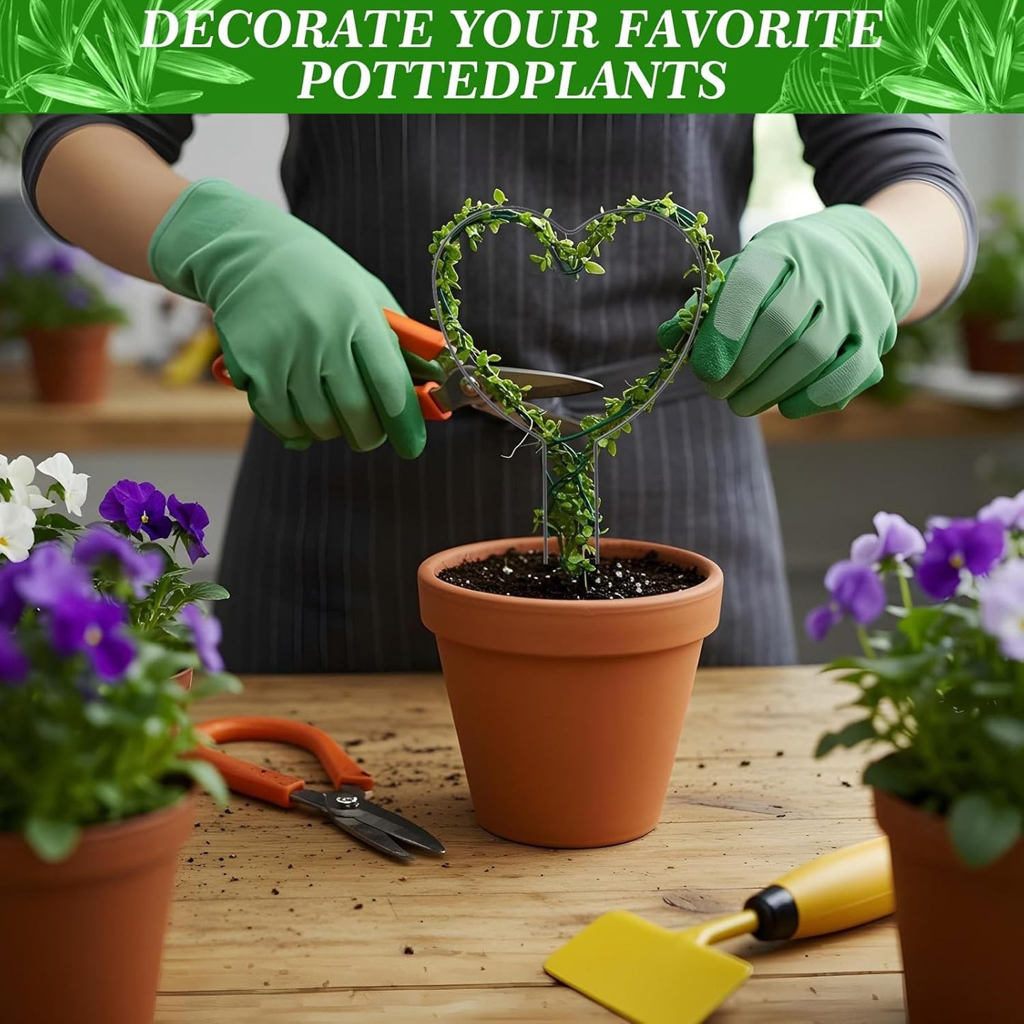 Plant Climber Heart Shaped Support Trellis for Climbing Plants