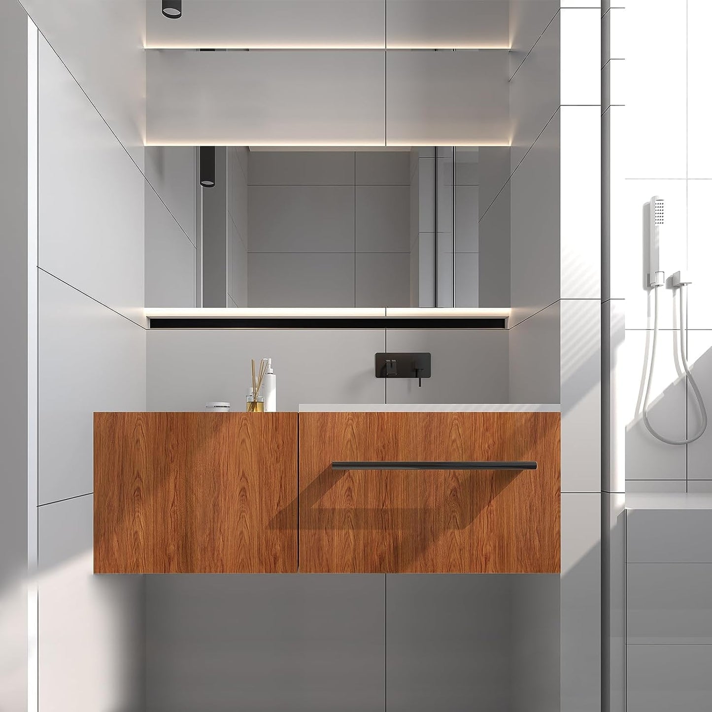 Wood Grain Peel and Stick Vinyl Wallpaper Waterproof, 24Inch x 78Inch Renovation for Home,Furniture