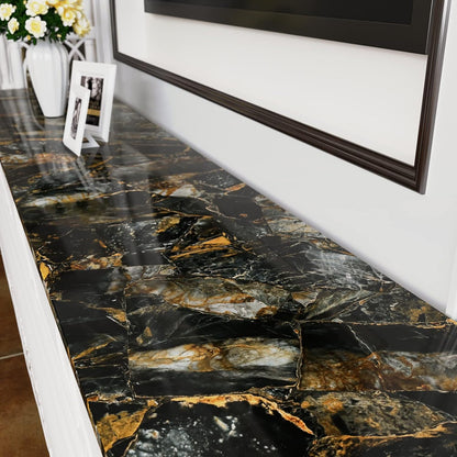 Blue Marble Contact Paper Granite Wallpaper Peel and Stick Self-Adhesive Waterproof Removable for Renters Table