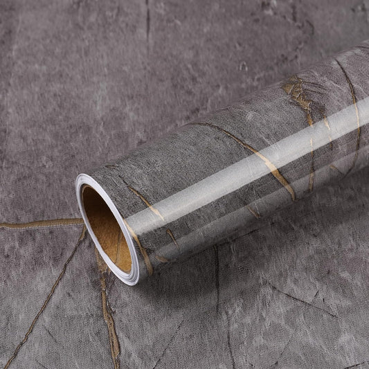 Marble Waterproof Peel and Stick Wallpaper 24 Inch x 78 Inch Oil-Proof for Home Decor Kitchen, Bathroom