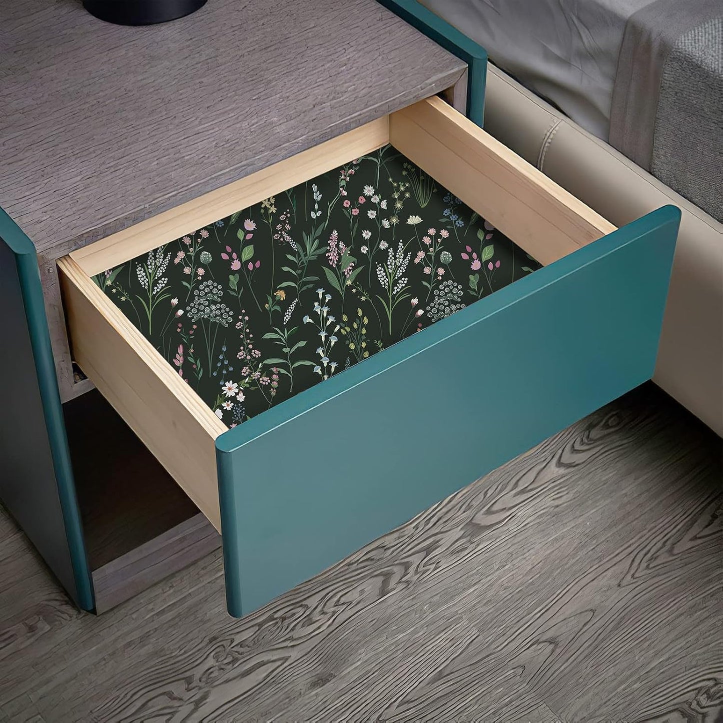 Floral Peel and Stick Self Adhesive Wallpaper for Bedroom, Living Room, Kitchen Decor Wall Sticker Removable Flower Contact Paper