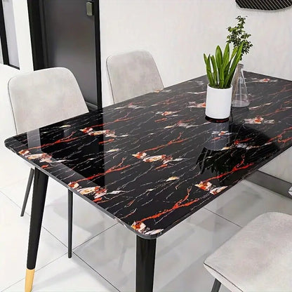 Contact Paper Black Marble Dark Granite Textured Waterproof Wallpaper Self Adhesive Removable Vinyl for Renter Countertop Bedroom Desk Cabinet Shelf Liner