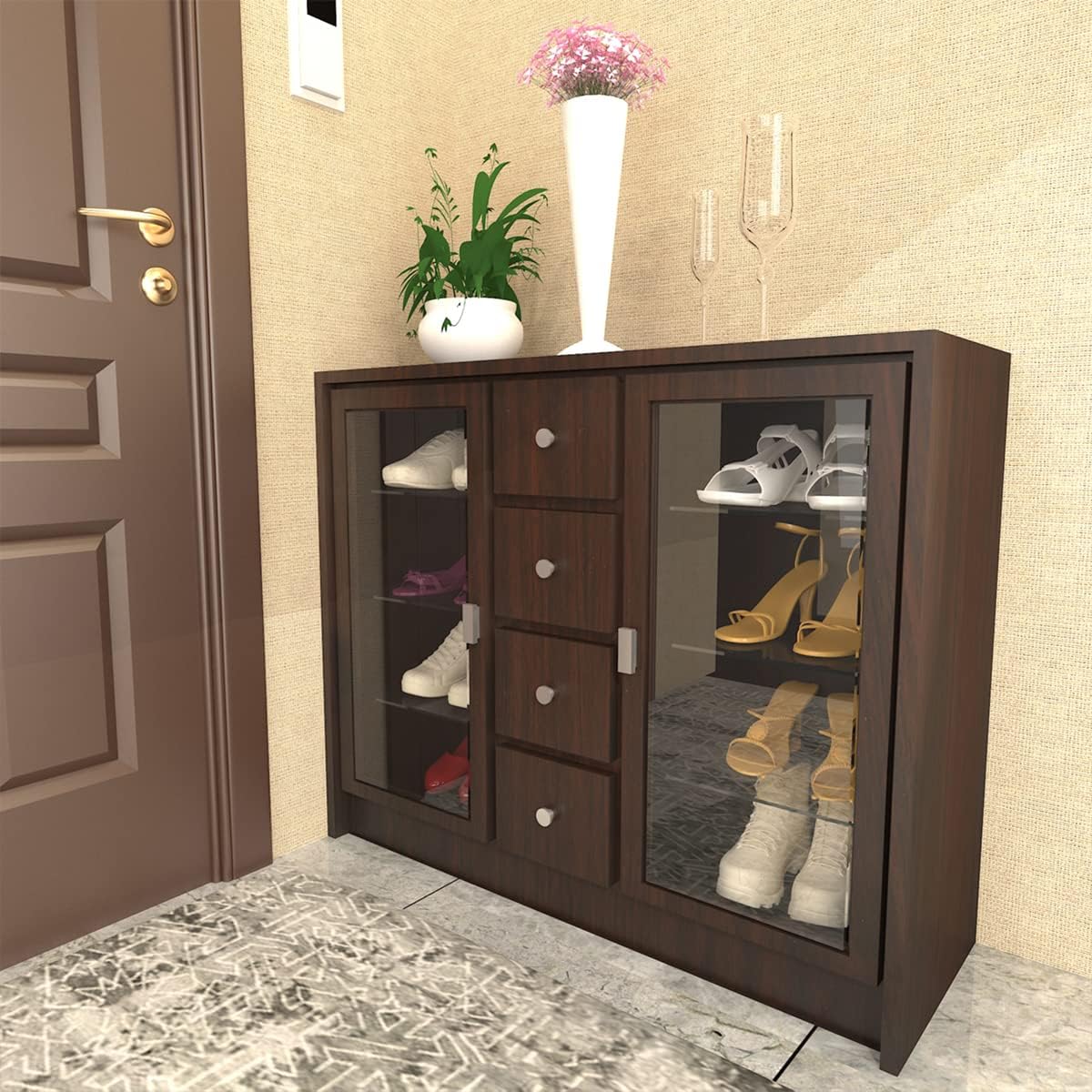 Wood Grain Contact Paper Peel and Stick Wallpaper Brown Faux Wooden Look Vinyl Wrap Self Adhesive Removable Wall Cover for Countertops Cabinets Drawers Shelf Furniture Decor