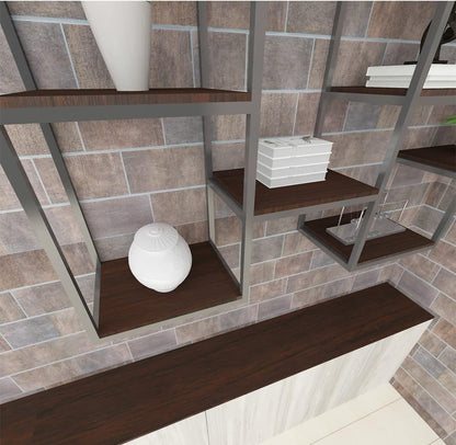 Wood Grain Contact Paper Peel and Stick Wallpaper Brown Faux Wooden Look Vinyl Wrap Self Adhesive Removable Wall Cover for Countertops Cabinets Drawers Shelf Furniture Decor